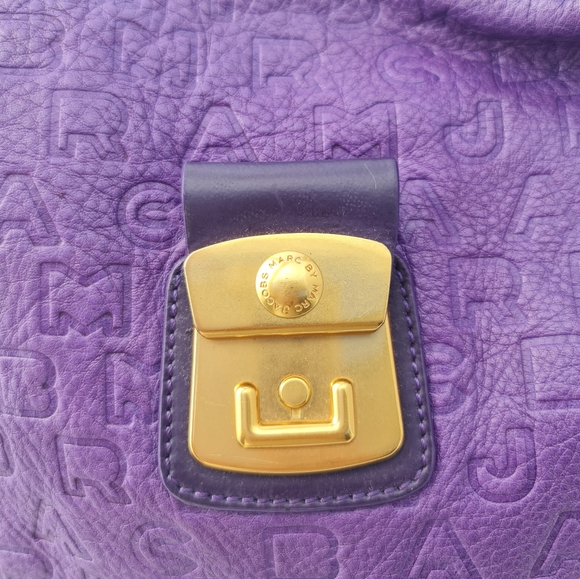 Marc Jacobs monogram leather hobo in grape purple - Picture 5 of 12